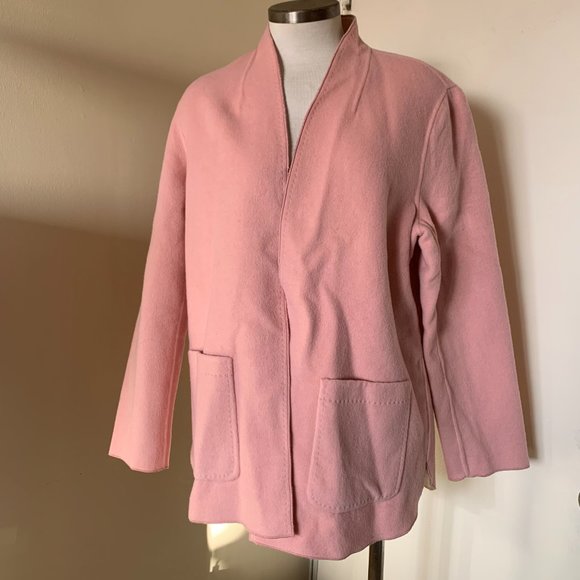 Chico's Reversible Plush Jacket Shaket Mellow Rose Size 2 (12/14) NWT - Picture 6 of 16